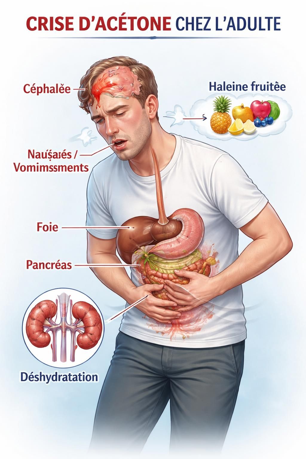découvrez comment reconnaître rapidement les symptômes de la crise d'acétone chez l'adulte et apprendre les gestes essentiels pour réagir efficacement et prévenir les complications.